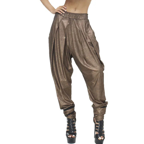 TOV Women's Metallic Peplum Trouser | Bed Bath & Beyond