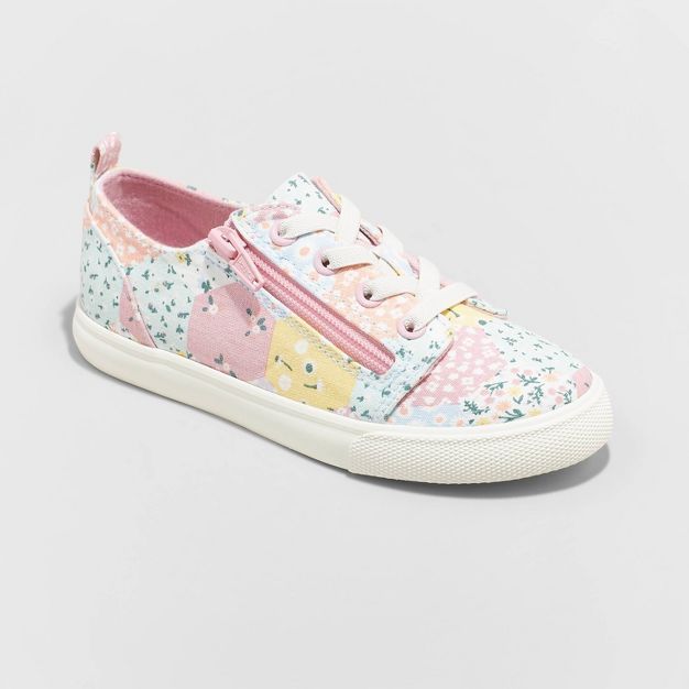 Girls' Lucian Patchwork Floral Print Sneakers - Cat & Jack™ | Target