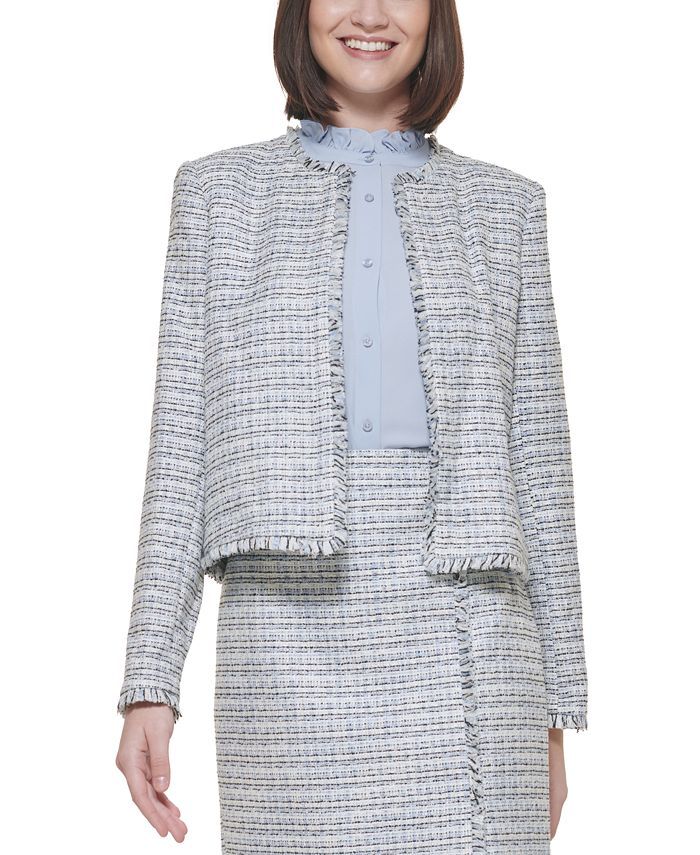 Open Front Tweed Jacket | Macys (US)