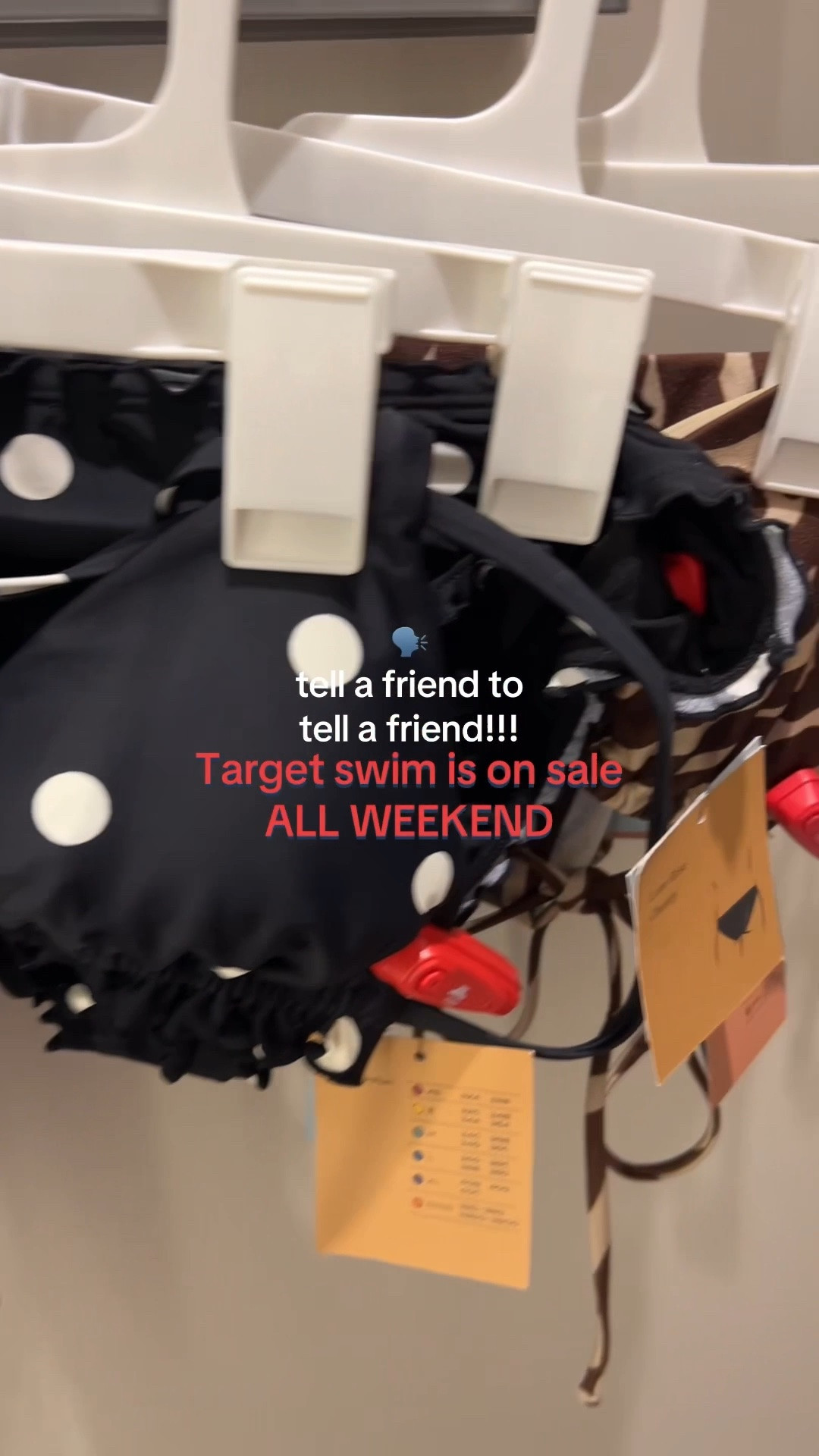 🗣️TELL A FRIEND TO TELL A FRIEND! 

Target swim sale is BACKKK! Up to 40% off all swim ALL WEEKEND LONG 🤌🏼 

Don’t miss out! Linking EVERYTHING in this vid here for easy shopping! 
@Target #target #targetswim #swimwear #swimsale #bikinis #bikinisale #targetsale #targetfinds

#LTKSaleAlert #LTKootd
