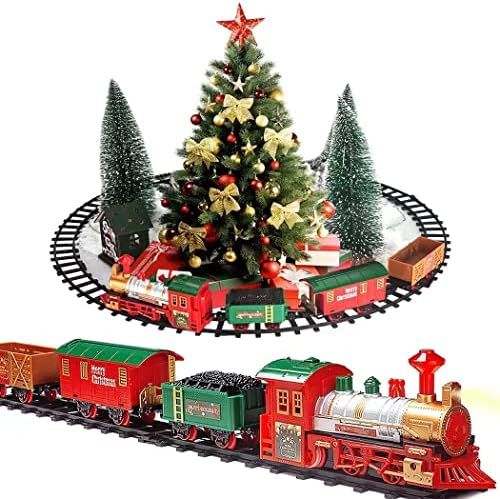 PUSITI Classic Christmas Train Set with Lights and Sounds Railway Tracks Sets Battery Operated Lo... | Amazon (US)