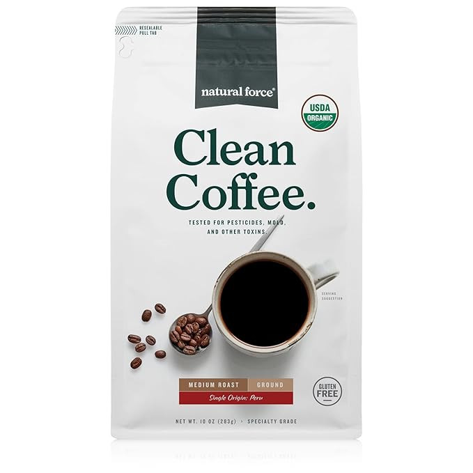 Natural Force - Organic Clean Coffee Classic, Mold & Mycotoxin Free, Lab Tested for Toxins & Puri... | Amazon (US)