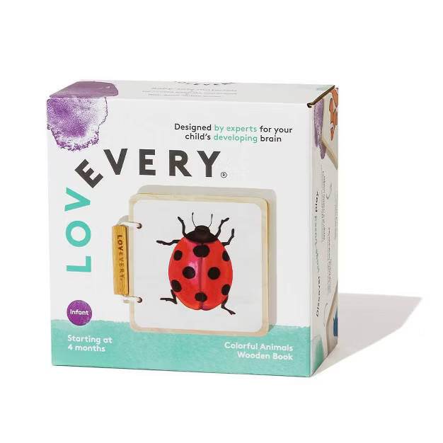 Lovevery Colorful Animals Wooden Book | Target