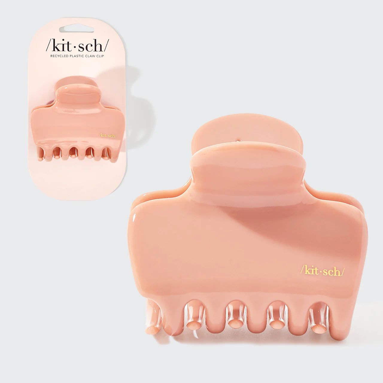 Recycled Plastic Puffy Cloud Clip- Rosewood | Kitsch