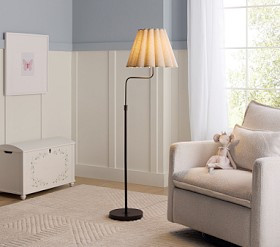 Linen Fluted Floor Lamp (61") | Pottery Barn Kids