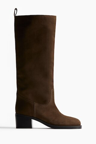 H & M - Knee-high boots - Beige | H&M (UK, MY, IN, SG, PH, TW, HK)