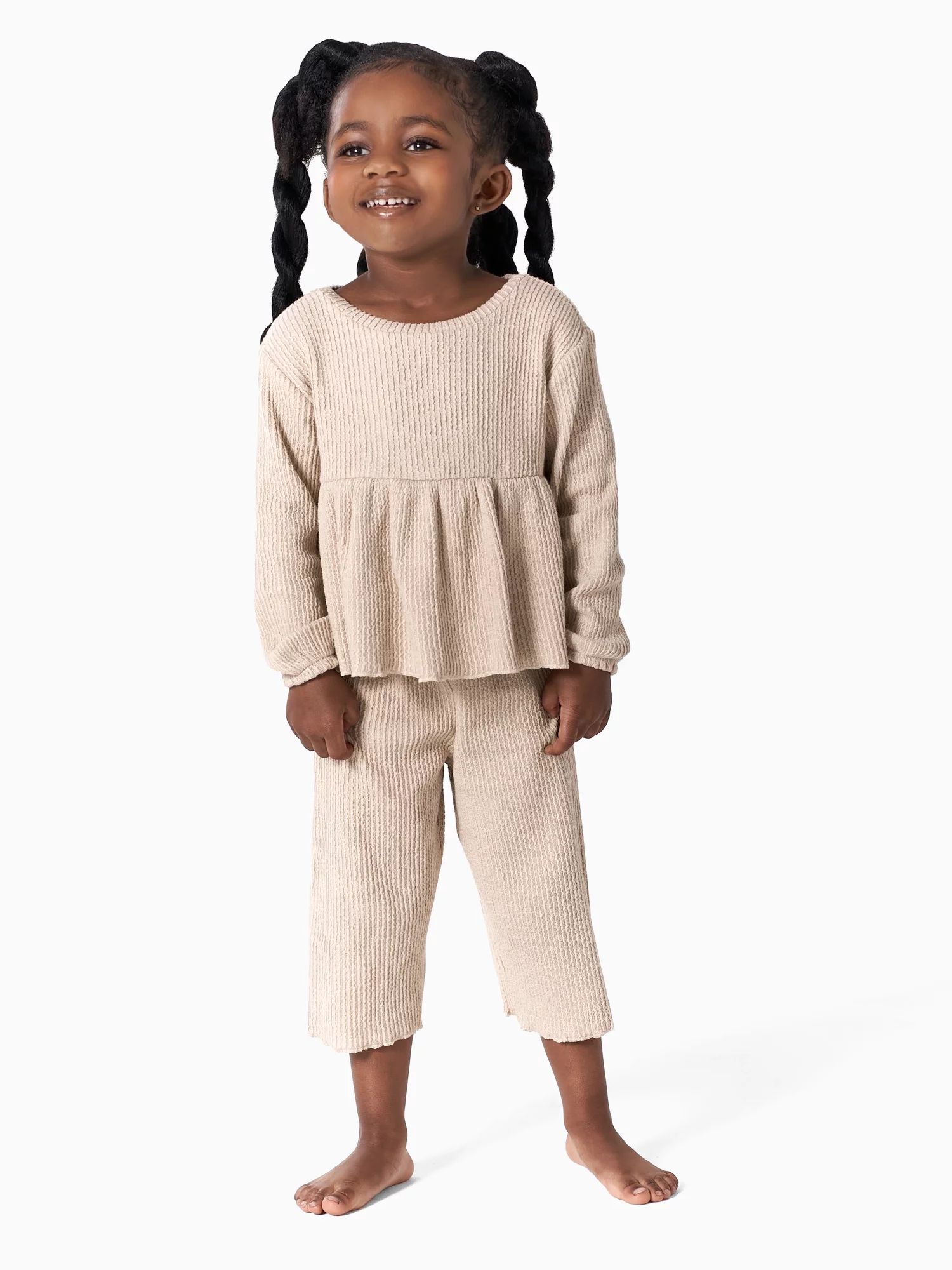 Modern Moments By Gerber Baby and Toddler Girl Casual Top and Flare Pants Set, 2-Piece, 12M-5T | Walmart (US)