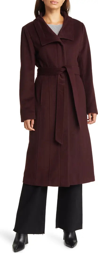 Women's Slick Belted Long Coat | Nordstrom