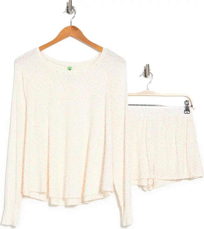 HONEYDEW Slept In Lounge Long Sleeve Top & Shorts 2-Piece Set | Nordstromrack | Nordstrom Rack
