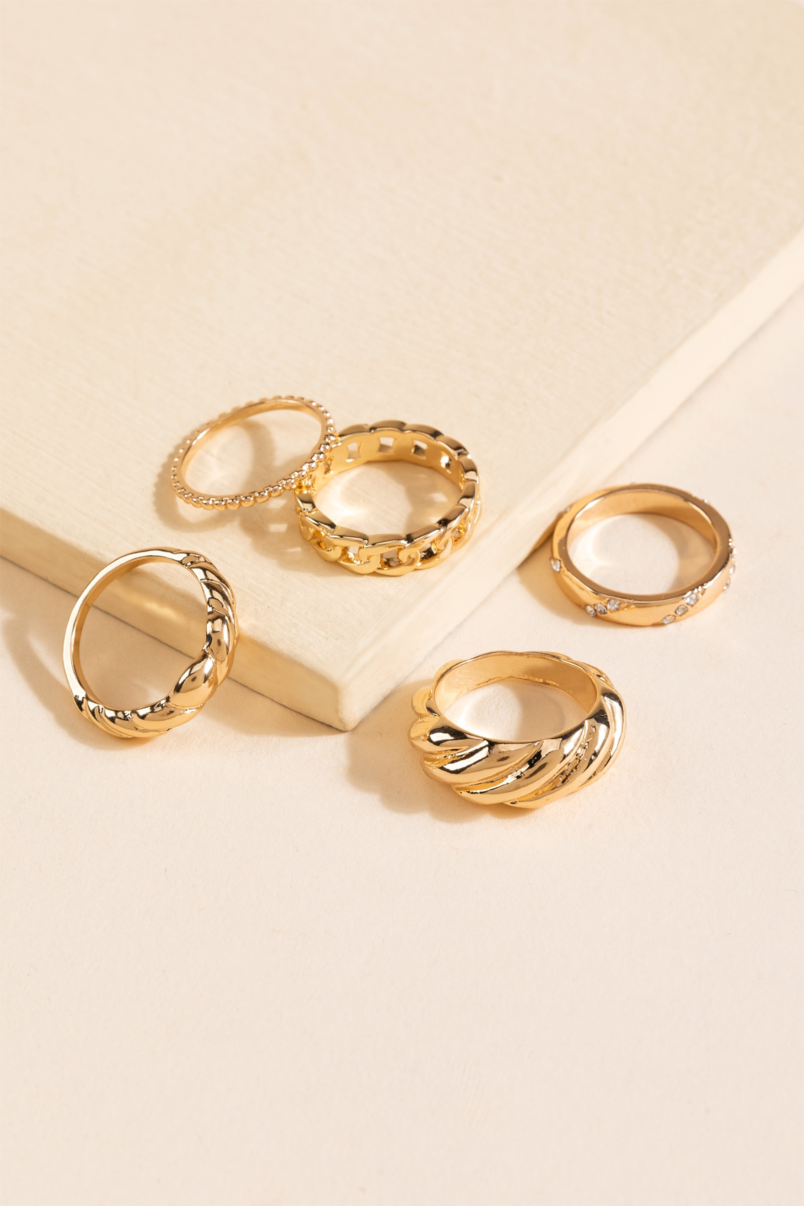 Abigail Croissant Ring Set | Francesca's