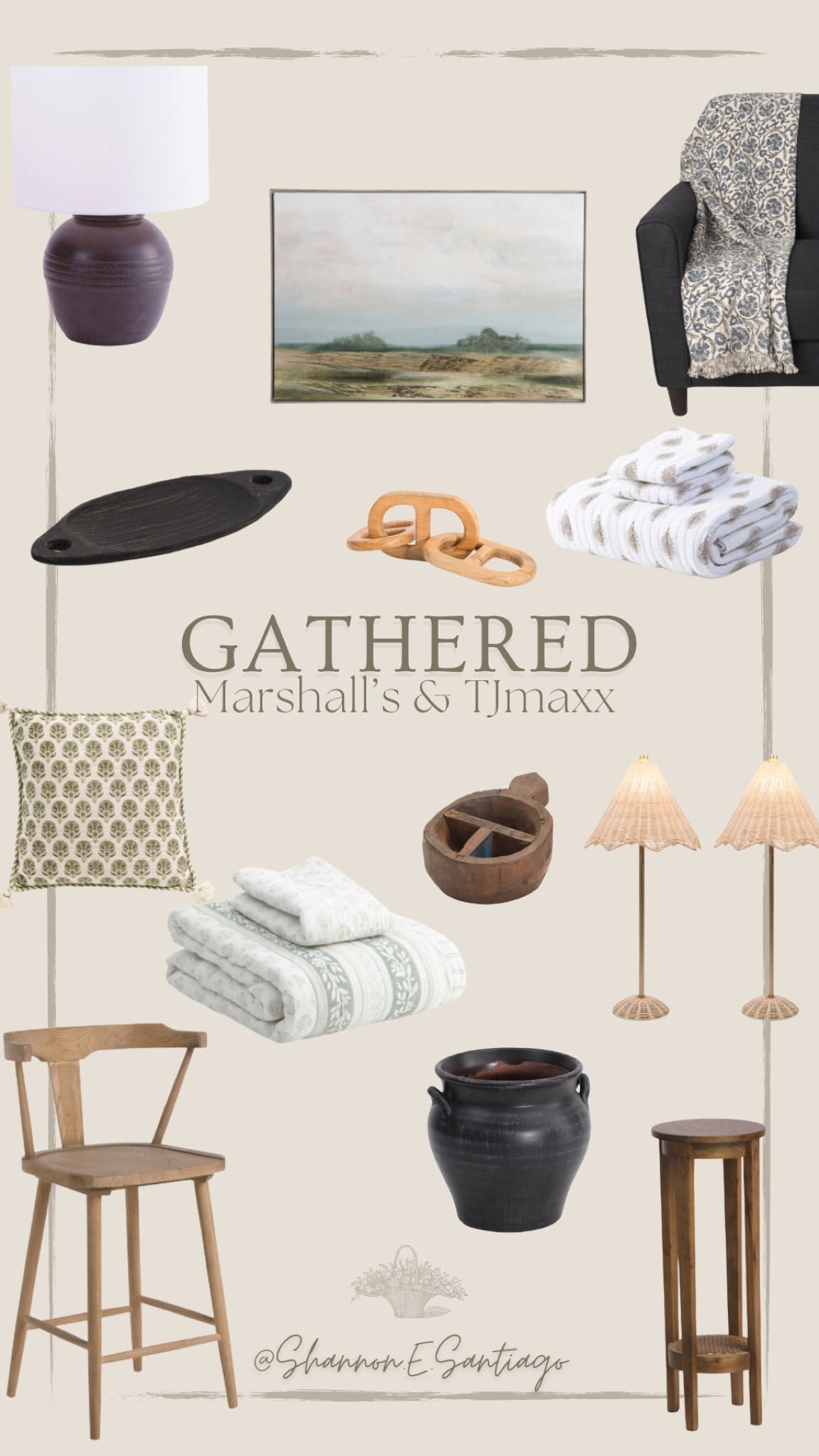 Budget decor finds, T.J.Maxx finds, home decor finds, Marshall’s finds, cottage core home, farmhouse home style, budget decor, floral quilt, block print, rattan lamps, 

#LTKsalealert #LTKhome #LTKunder50