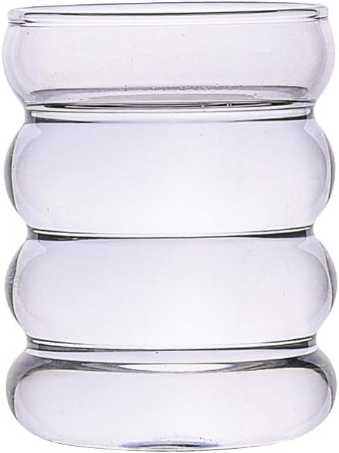 Ochine Elegant Wave Shaped Clear Crystal Glass Creamer Coffee Milk Creamer Pitcher Serving Pitche... | Amazon (US)