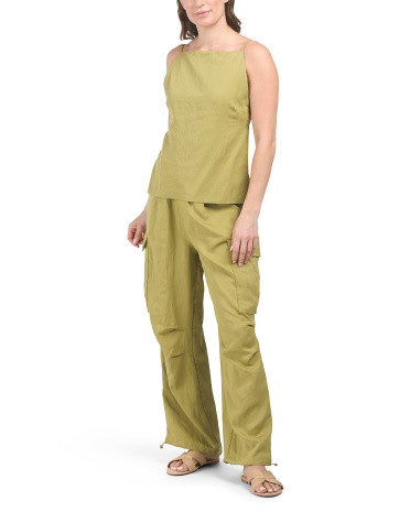Quin Crop Top And Cargo Pants Set | TJ Maxx