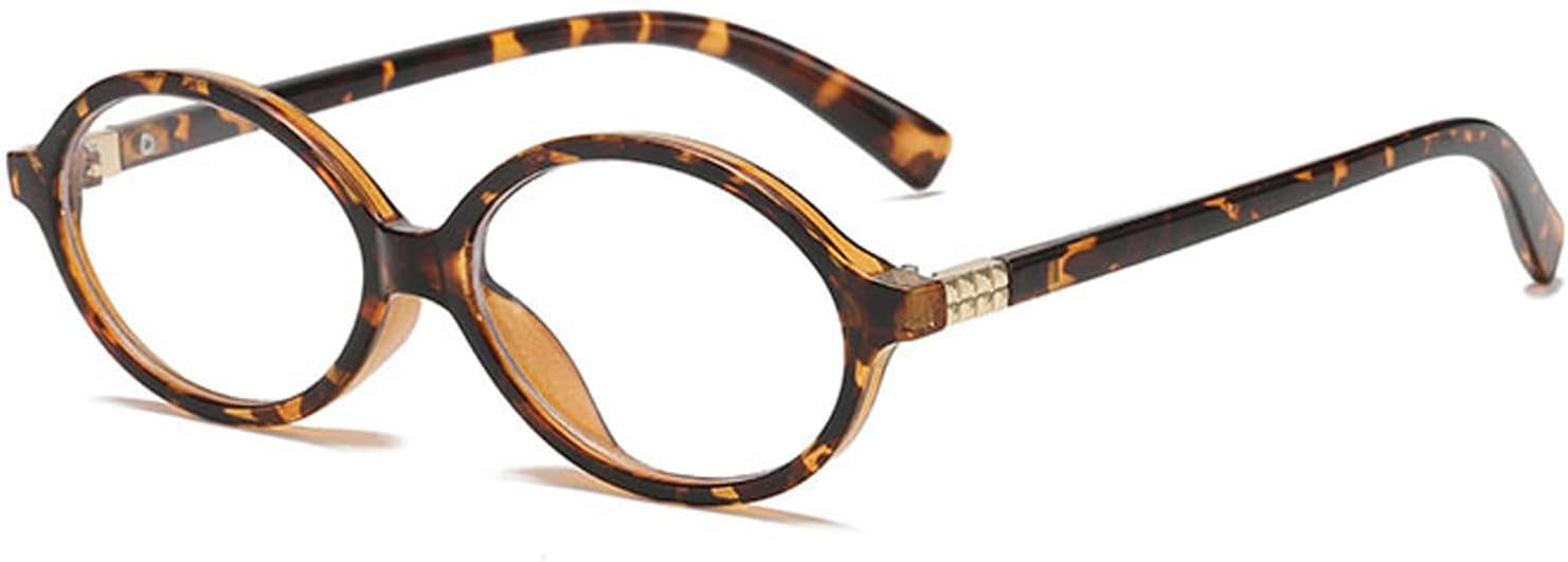 Onrtry Retro Oval Glasses for Women Men Fake Nerd Glasses Round Non-prescription Computer Eyeglas... | Amazon (US)