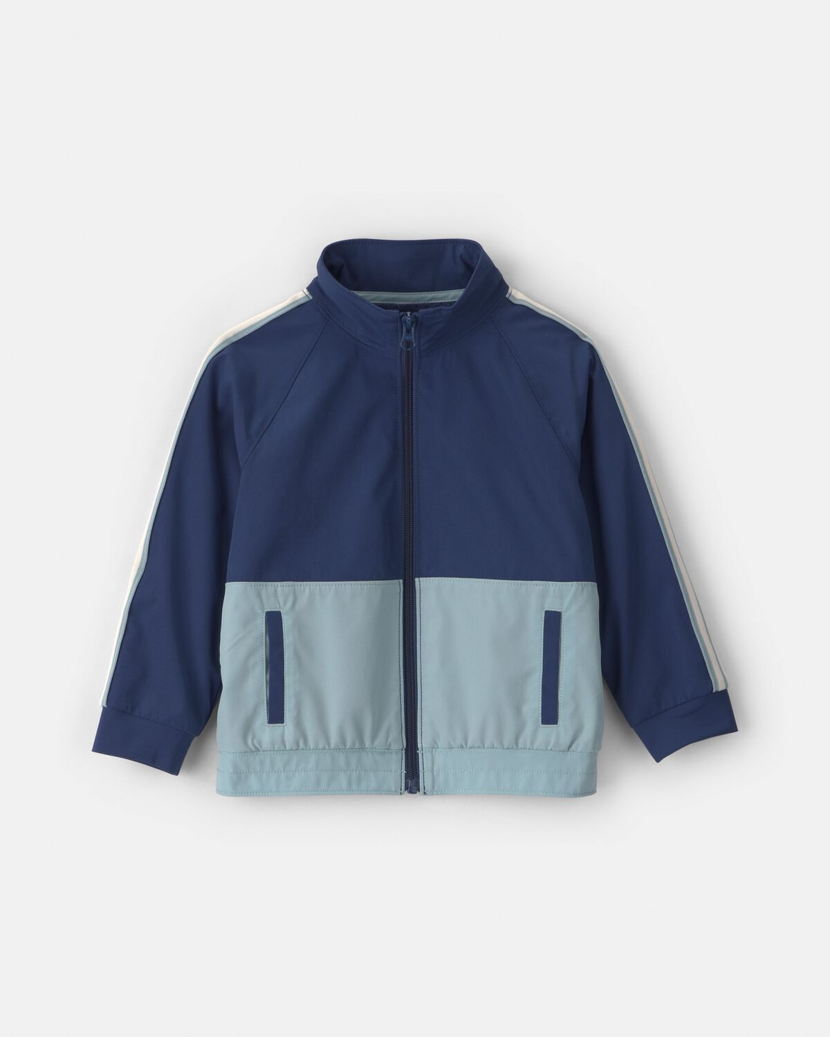 Toddler Boy Color Block Zip-Up Jacket - Blue | Carter's Inc