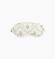The Ruffle Eye Mask - Pastel Trellis | Hill House Home US