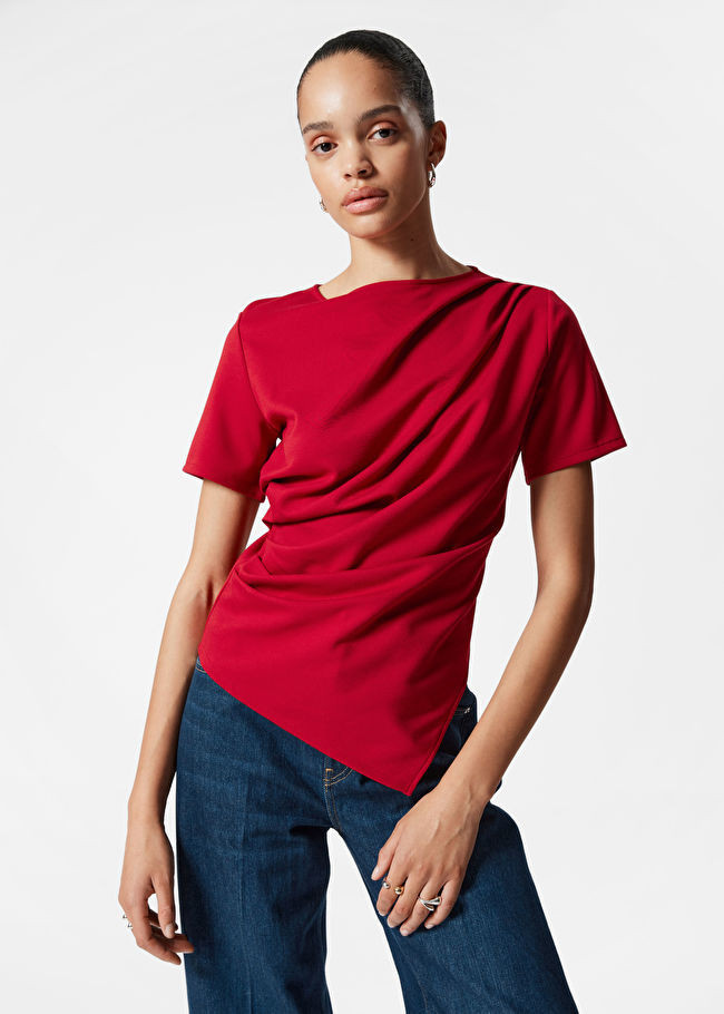 Draped Asymmetric T-shirt | & Other Stories UK