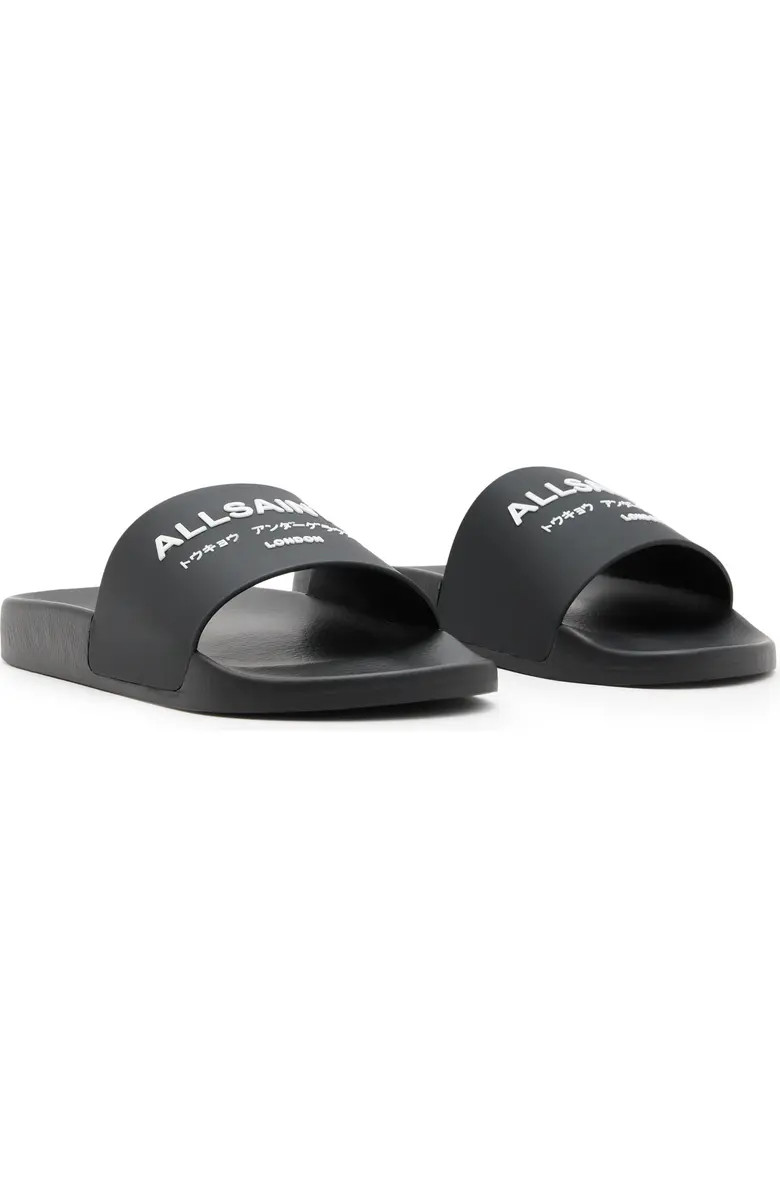 AllSaints Underground Slide Sandal (Men) | Nordstrom | Nordstrom