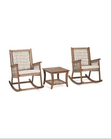 Rachel Zoe 3pc Outdoor woven Rocking Chair And Table Set

#LTKHome #LTKSeasonal #LTKU