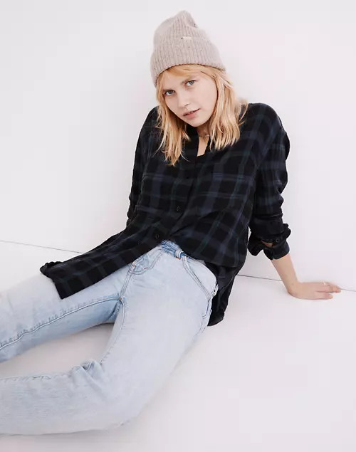 Lightspun Oversized Ex-Boyfriend Swing Shirt in Heisley Plaid | Madewell