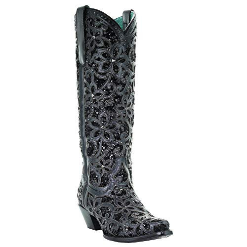 Corral Boots Women's A3589 Fashion Boot, Black, 6 | Amazon (US)