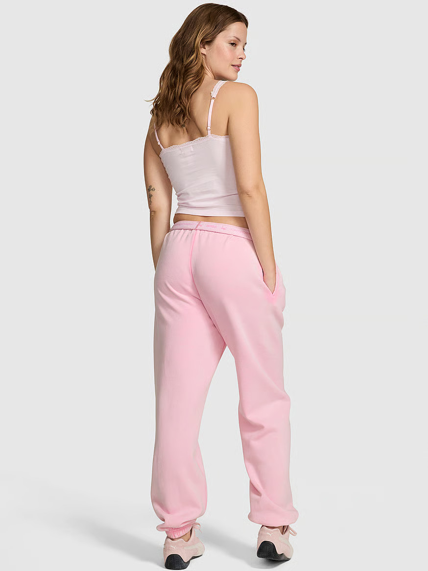 Buy PINK x LoveShackFancy Jogger Sweatpants, Pink Lollipop Wash - Order Bottoms online - PINK US | Victoria's Secret (US / CA )