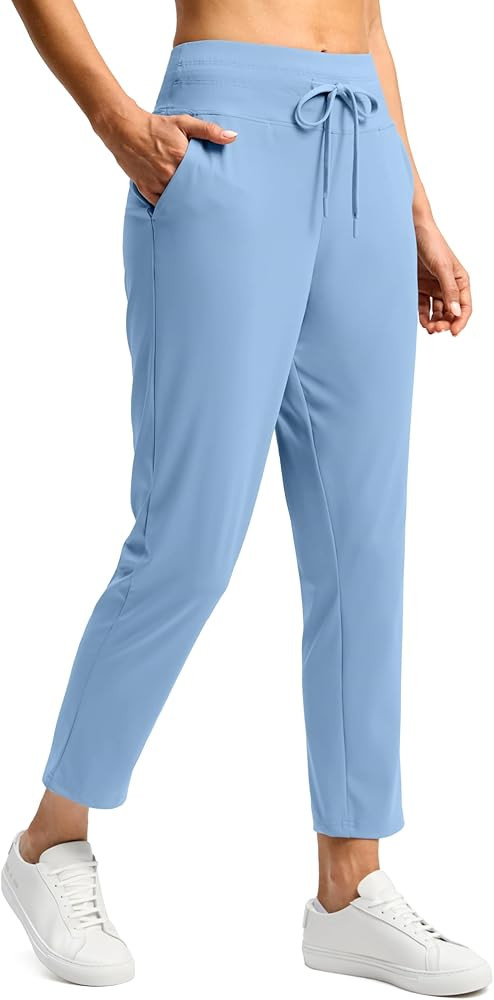 G Gradual Pants for Women High Waisted Ankle Pants 2 Pockets 7/8 Athletic Pants with Drawstring f... | Amazon (US)