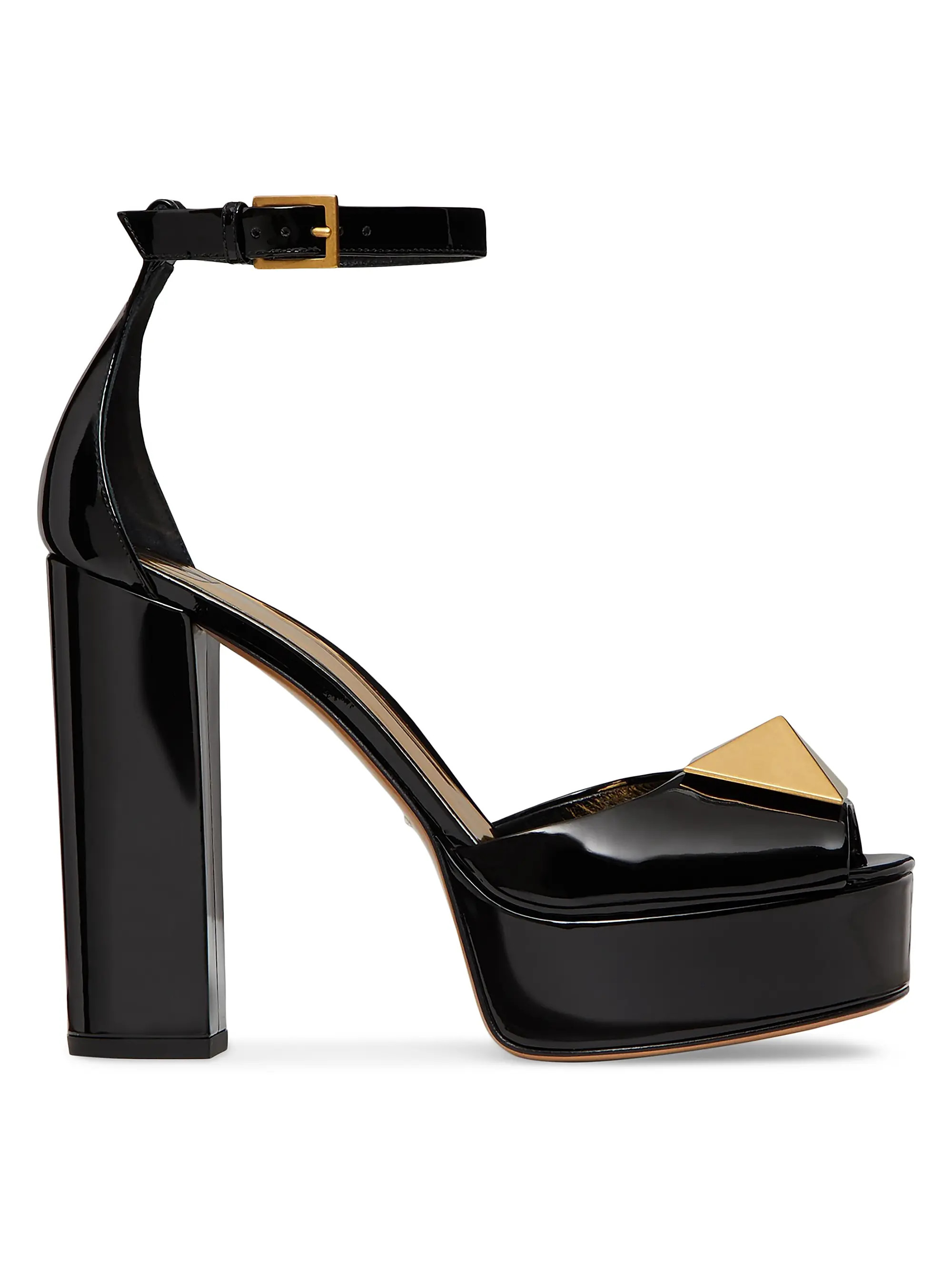 One Stud Platform Pumps in Patent Leather 120MM | Saks Fifth Avenue