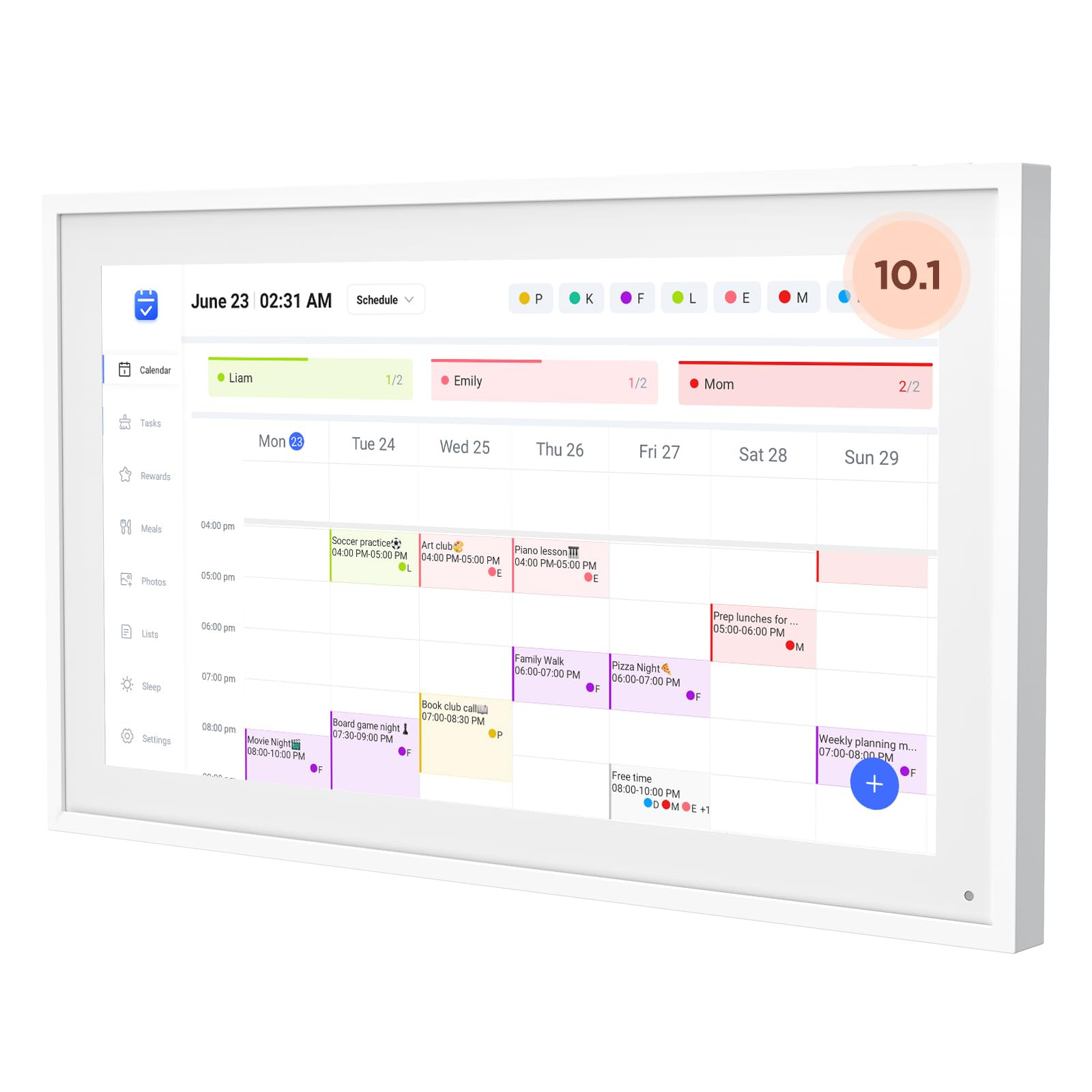 10.1 Inch Smart Digital Calendar, Electronic Desk Calendar, 1920 * 1080 IPS Full HD Touch Screen ... | Amazon (US)
