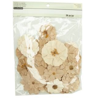 Natural Paper Flower Embellishments By Recollections™ | Michaels Stores