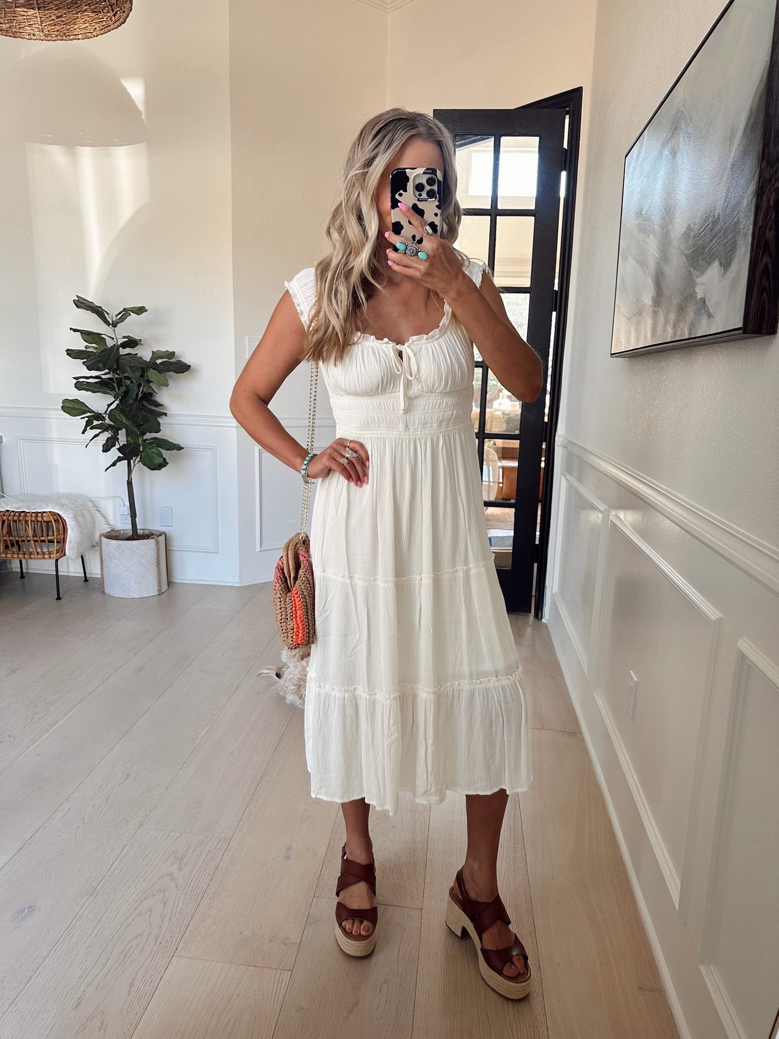 🤍 I wish I had this with me in Cabo! The perfect white dress + these shoes look high end. I love the rope detail. 

Wearing size M / up one size from my normal. 

#LTKgrwm #LTKmomlife #LTKootd