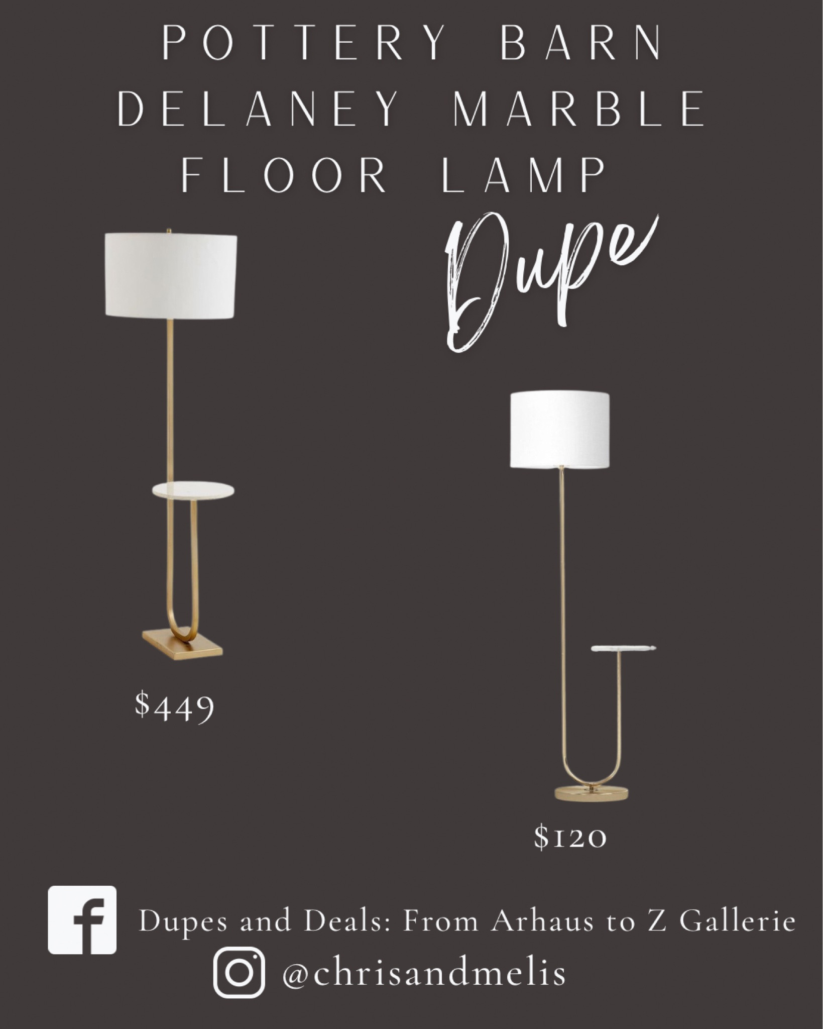 Pottery Barn Marble Floor Lamp dupe for about 1/4 of the price at Target!

Living room light, floor lamp, living room design, living room decor, apartment furniture, bedroom decor, bedroom light. 


#LTKhome