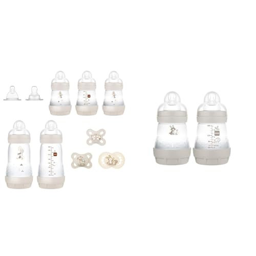 MAM Newborn Essentials 10-Piece Gift Set and 2 Count Easy Start Anti Colic 5 oz Baby Bottles | Amazon (US)