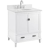 Dorel Living Otum 30” Bathroom Vanity, White | Amazon (US)
