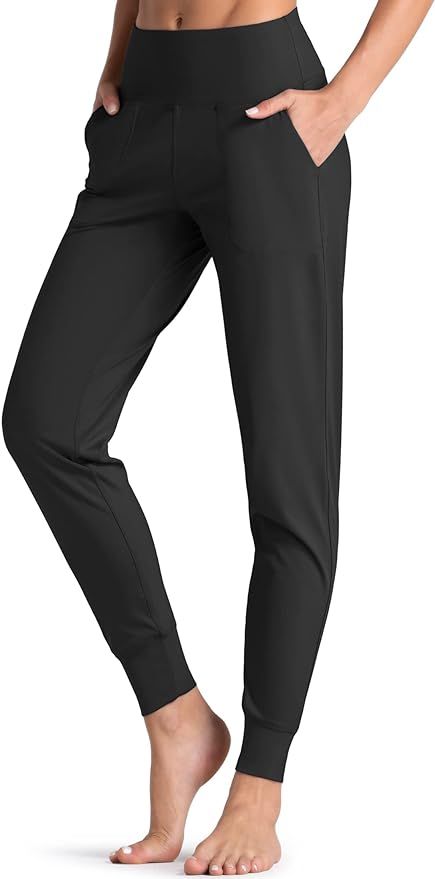 Wjustforu Women's High Waist Joggers Sweatpants Lightweight & Comfortable Yoga Pants with Pockets | Amazon (US)