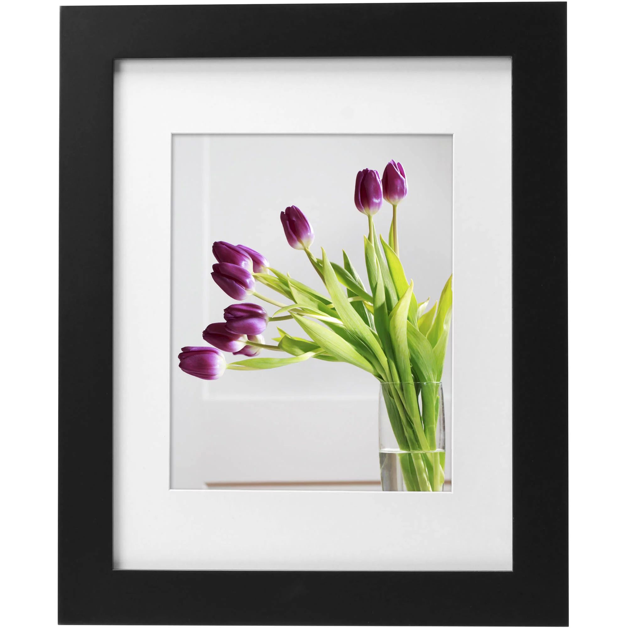 Mainstays Museum 11x14 Matted to 8x10 Wood Picture Frames, Black | Walmart (US)