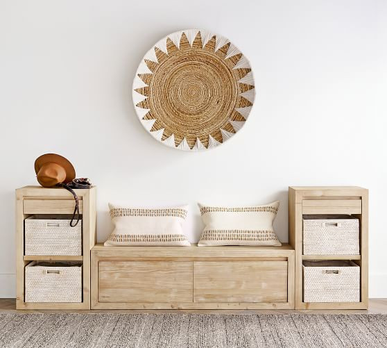 Sunny Handwoven Basket Wall Art | Pottery Barn (US)