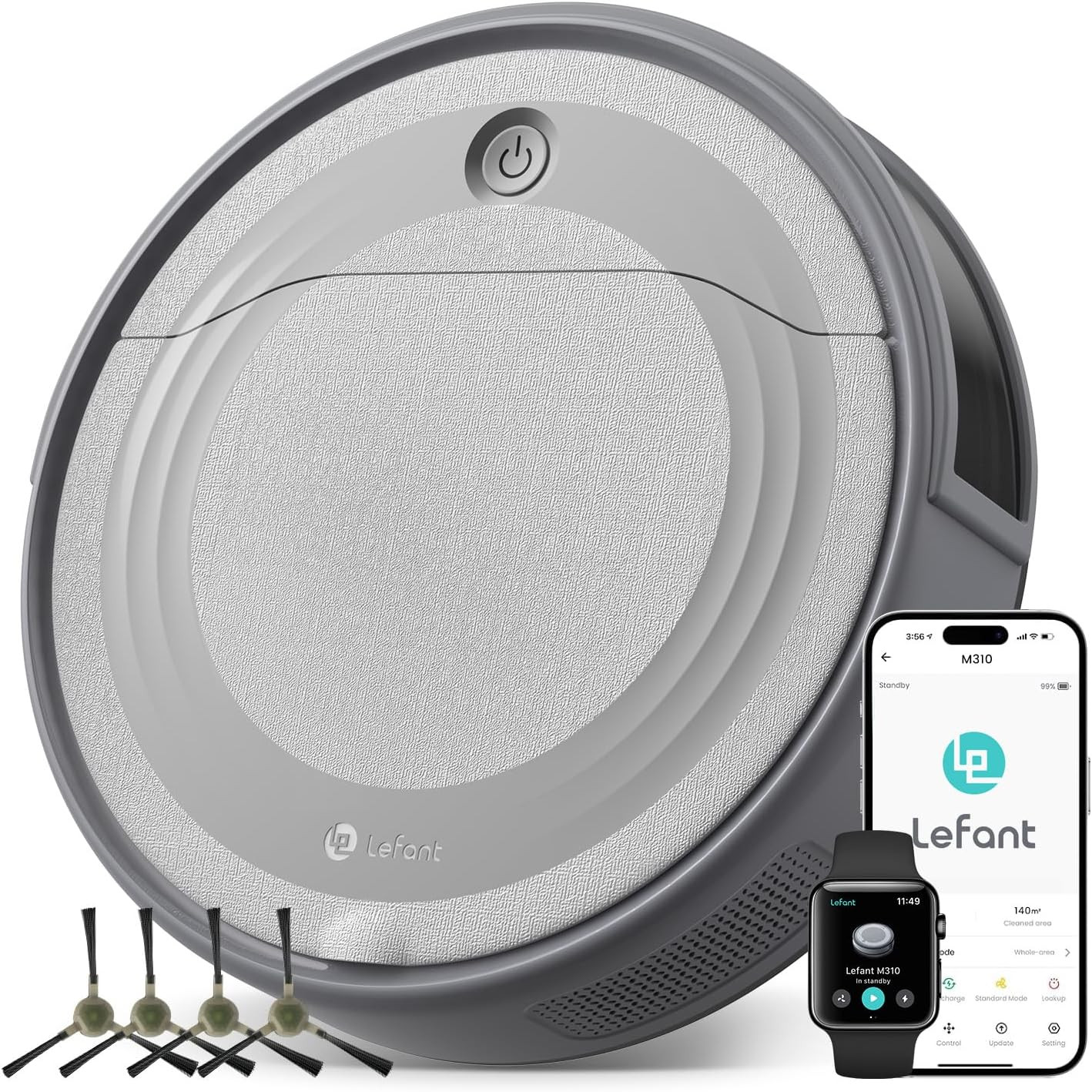 Lefant M310 Robot Vacuum Cleaner– 4500Pa Suction, Ultra-Slim & Quiet, PreciSense Obstacle Avoid... | Amazon (US)