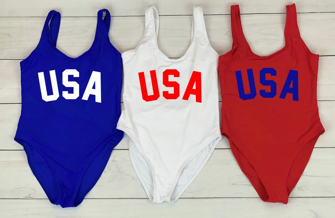 USA Swimsuit, America Swimsuit, Memorial Day, Party in the USA Swimsuit, Fourth of July Swimsuit,... | Etsy (US)