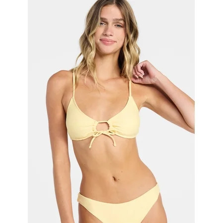 No Boundaries Essentials O-Ring Bikini Top Women’s XXS-XXL | Walmart (US)