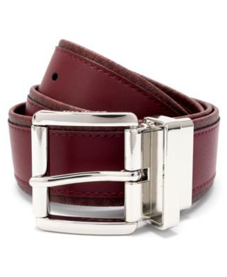 Women's Reversible Signature Leather Belt | Macy's
