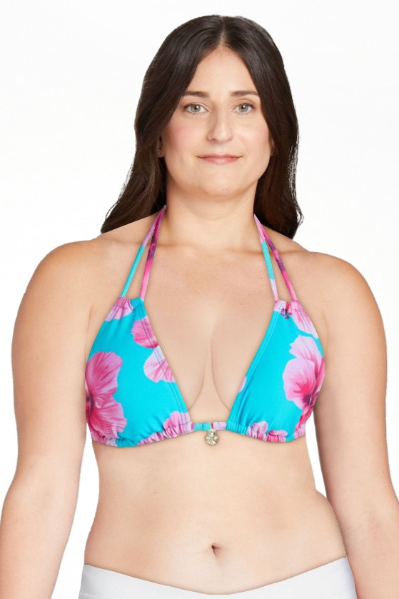 No Boundaries Triangle Halter Bikini Top, Women's XXS-XXL | Walmart (US)