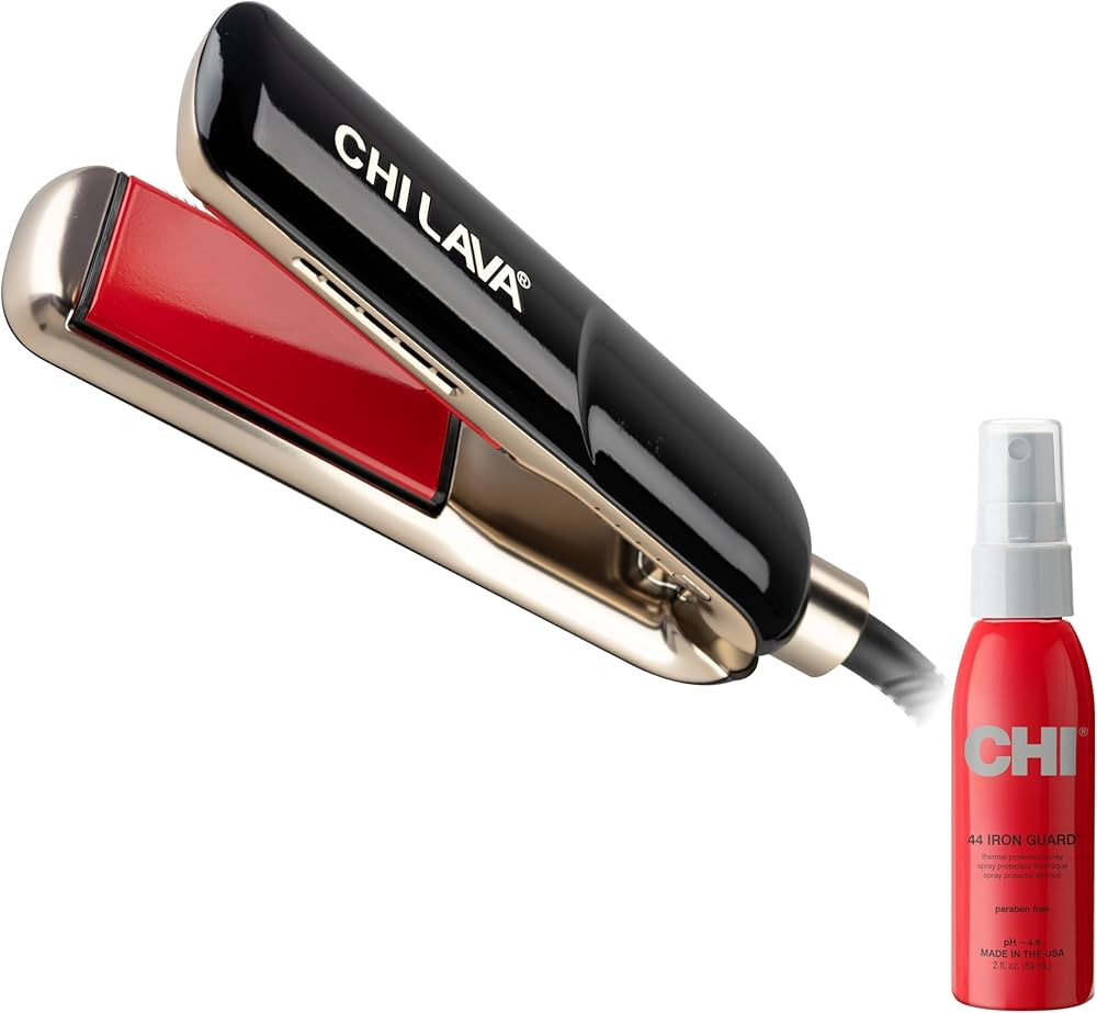 CHI Lava MiniStyler with CHI 44 Iron Guard (2 Oz), Ceramic Hair Straightener for Long-Lasting Shi... | Amazon (US)