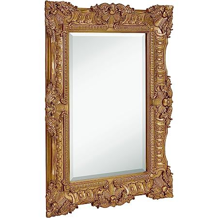 Hamilton Hills Large Ornate Gold Baroque Frame Mirror | Aged Luxury | Elegant Rectangle Wall Piec... | Amazon (US)