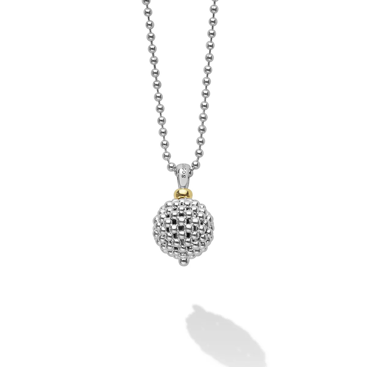 Caviar Ball Pendant Necklace | LAGOS