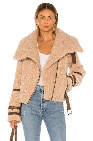 Tularosa Bailey Moto Jacket in Camel from Revolve.com | Revolve Clothing (Global)