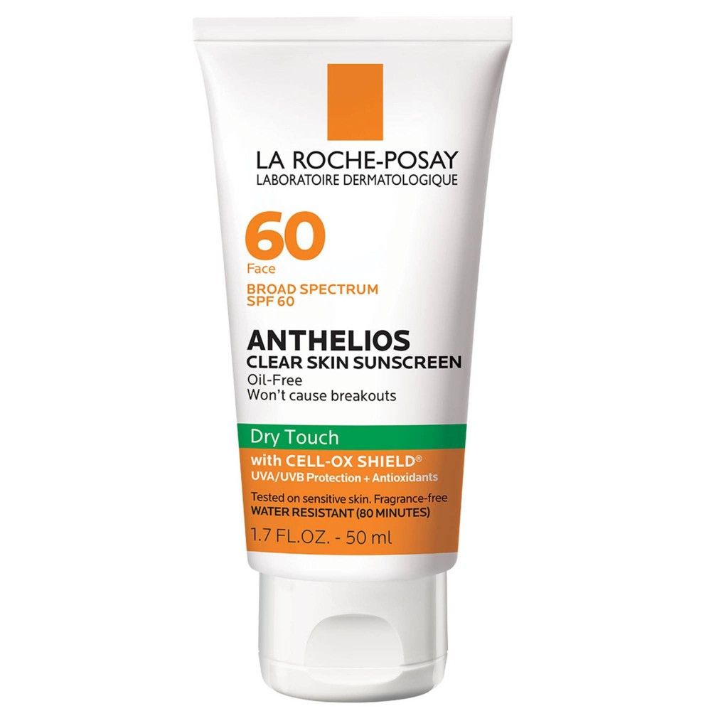 La Roche-Posay Anthelios Clear Skin Dry Touch Face Sunscreen for Acne Prone Skin - SPF 60 - 1.7oz | Target