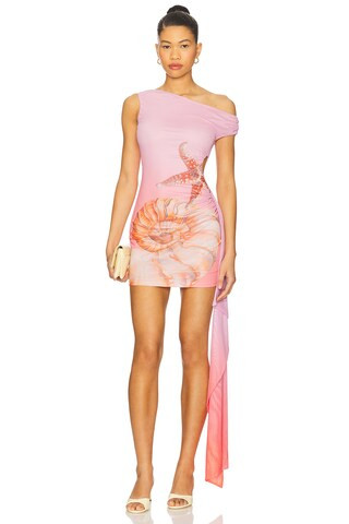 Runaway The Label Mara Mini Dress in Pink Print from Revolve.com | Revolve Clothing (Global)