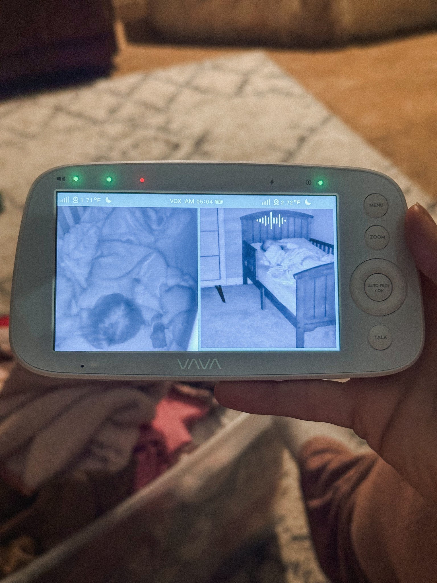 VAVA split screen baby monitor with 2-way radio talk, long range, and infrared night vision! The only brand we’ve used👏🏼

#LTKHome #LTKBaby #LTKKids