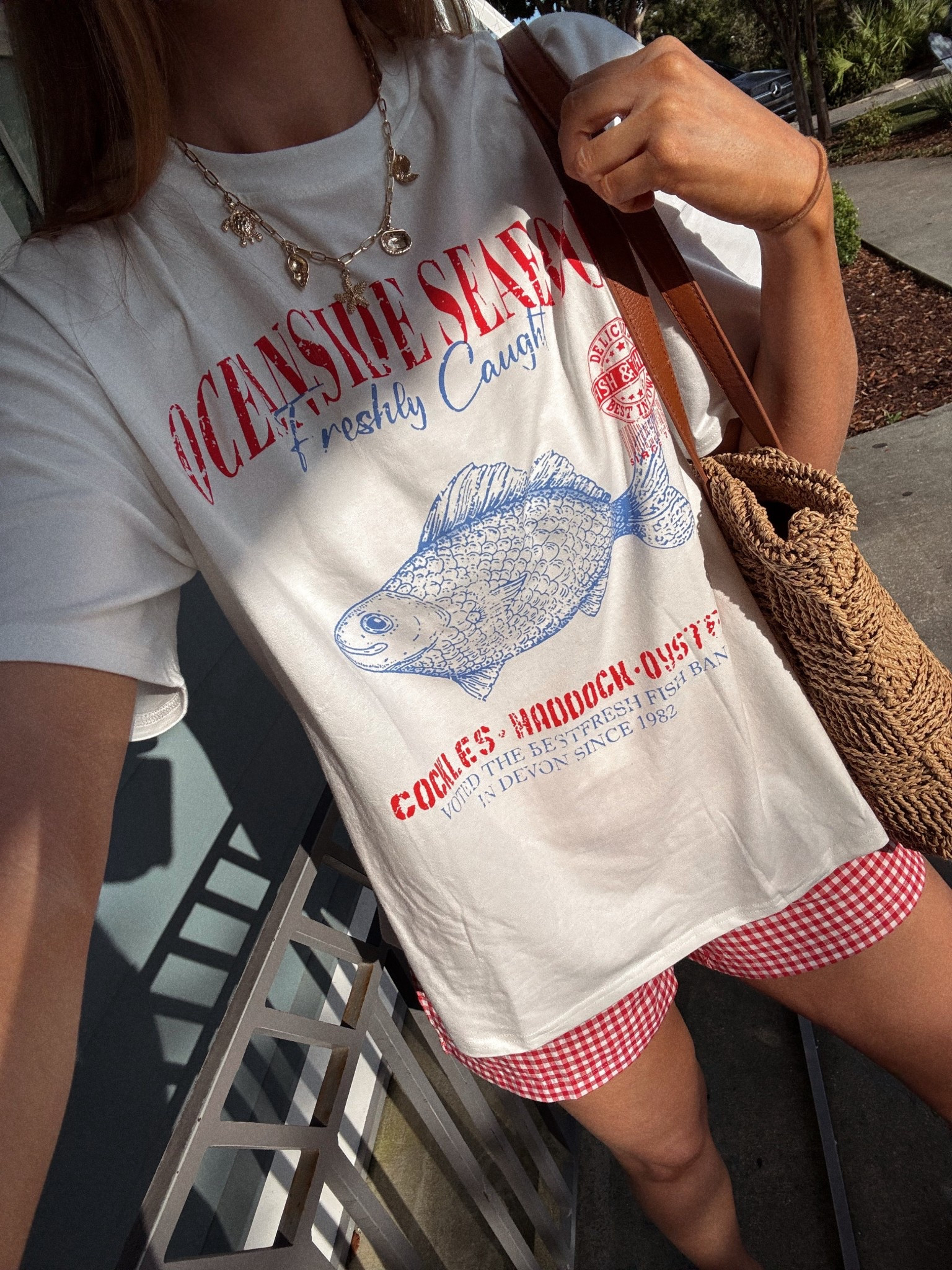 Beach Outfit / Summer OOTD / Gingham Shorts / Graphic Tee 

#LTKFindsUnder50 #LTKSeasonal #LTKStyleTip